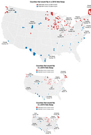 vote shift county maps