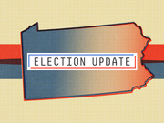 Editorial illustration of Pennsylvania state outline with a blue-to-red gradient and an Election Update label, used as a FiveThirtyEight article header.