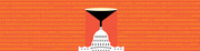 Editorial illustration showing a funnel pouring money over the US Capitol building against an orange background filled with binary code and dollar signs.