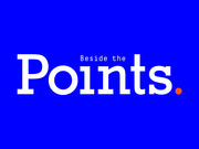 Blue background title card reading 'Beside the Points.' in large white serif type with an orange period, serving as a FiveThirtyEight editorial logo or header.