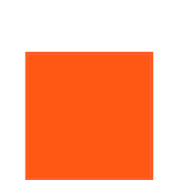 A solid orange-red square shape on a white background, likely a decorative or placeholder graphic element.