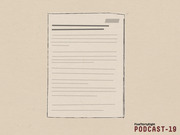 Illustrated sketch of a document or report with abstract lines representing text, used as editorial art for FiveThirtyEight Podcast-19.