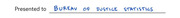 Handwritten text reading Bureau of Justice Statistics on a form line, presented as a decorative editorial element.