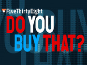 FiveThirtyEight branded title card reading Do You Buy That? in bold red, white, and blue text on a dark teal background.