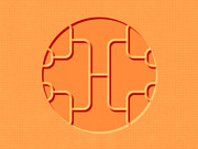 Abstract editorial illustration of a circular tournament bracket diagram rendered in orange and red tones on an orange background.