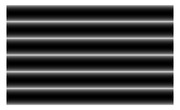 Abstract black and white image with horizontal bands of light fading from bright white centers to dark black edges, resembling glowing lines.