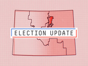 FiveThirtyEight Election Update editorial illustration showing a stylized red-tinted state map with congressional district boundaries and a bold Election Update label.