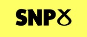 SNP logo in black bold text with the Scottish National Party thistle symbol on a bright yellow background.