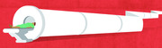 Editorial illustration of a person in a green outfit lying on a table being inserted into an extremely long MRI machine against a red background.