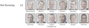 Grid of 12 potential 2020 Democratic presidential candidates who are not running, shown as portrait photos with names, including one who dropped out.