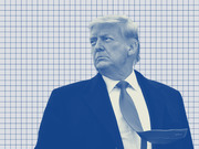 Blue-tinted editorial illustration of a man in a suit and tie against a grid background, styled in FiveThirtyEight's signature duotone graphic treatment.
