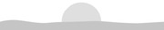 Minimalist illustration of a hatched semicircle rising above a gray undulating landscape, resembling a sun setting or rising over hills.