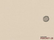 Minimalist illustration of a coronavirus particle on a beige background, used as cover art for FiveThirtyEight's Podcast-19.