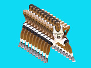 Editorial illustration showing a San Antonio Spurs basketball player repeated multiple times in a diagonal stack on a teal background.