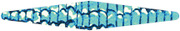 Abstract elongated spiral or twisted shape rendered in blue and teal tones, resembling a stylized drill bit or DNA helix illustration.