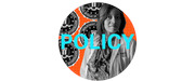 Editorial collage illustration showing a woman in a lab coat against an orange background with FBI seals and the word POLICY in cyan text.