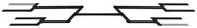 Abstract geometric black and gray angular line design forming a symmetrical decorative banner or divider graphic.