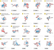 Grid of 20 US metro area maps ranked by partisan segregation score, shaded blue and red to show geographic political clustering, with scores ranging from 0.63 to 0.38.